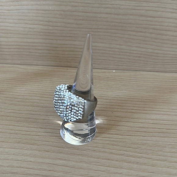 Express Silver Rhinestone Ring 8 - Picture 2 of 6